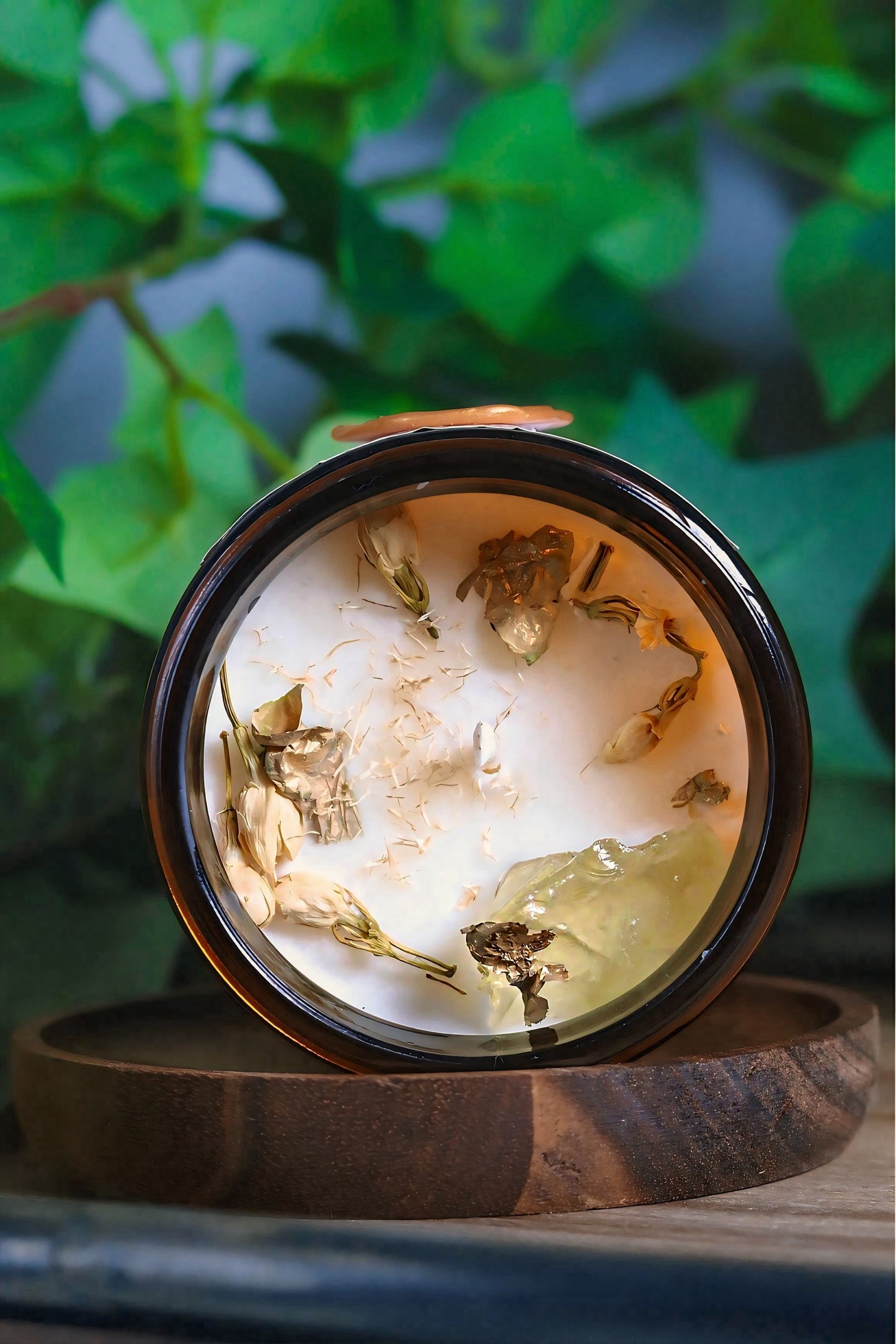 virgo crystal candle