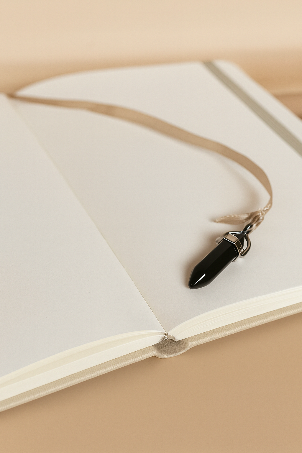 libra zodiac journal with crystal bookmark
