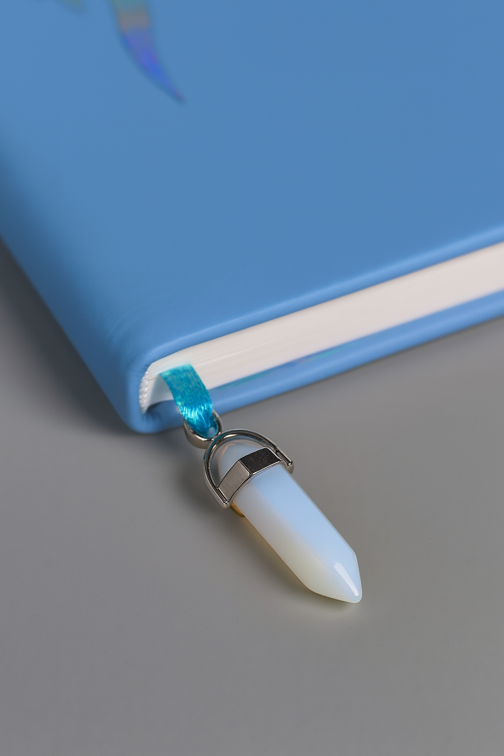 libra zodiac journal with crystal bookmark