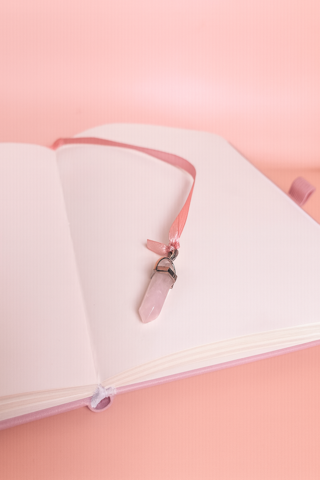 libra zodiac journal with crystal bookmark
