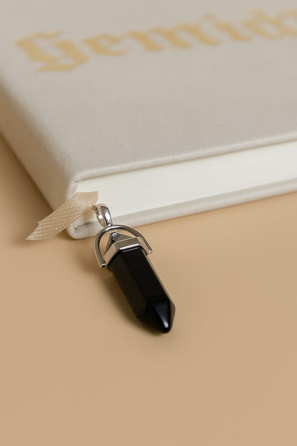 Libra Zodiac Journal with Crystal Bookmark