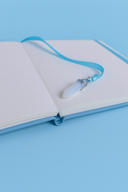 Libra Zodiac Journal with Crystal Bookmark