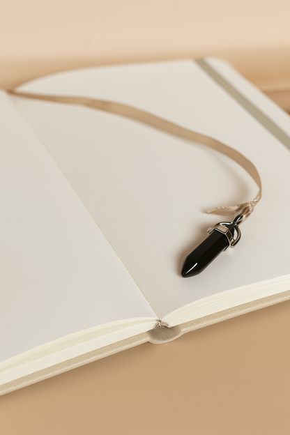 Libra Zodiac Journal with Crystal Bookmark