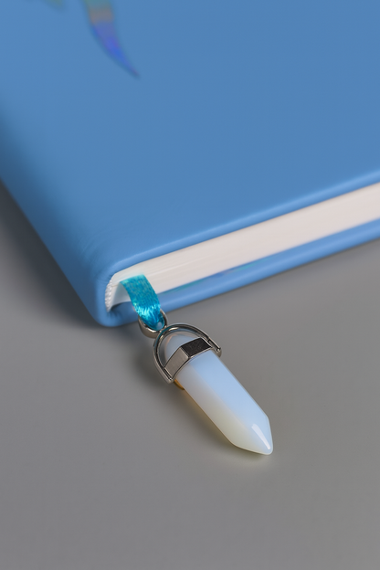 Libra Zodiac Journal with Crystal Bookmark