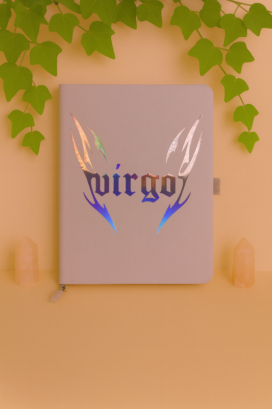 Virgo Zodiac Journal with Crystal Bookmark