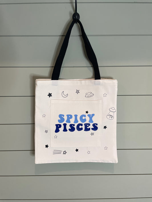 Spicy Pisces Tote Bag