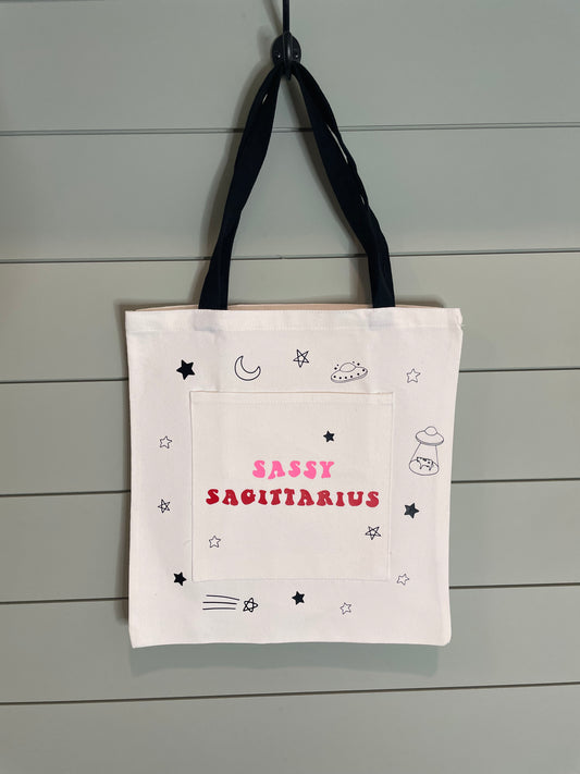 Sassy Sagittarius Tote Bag