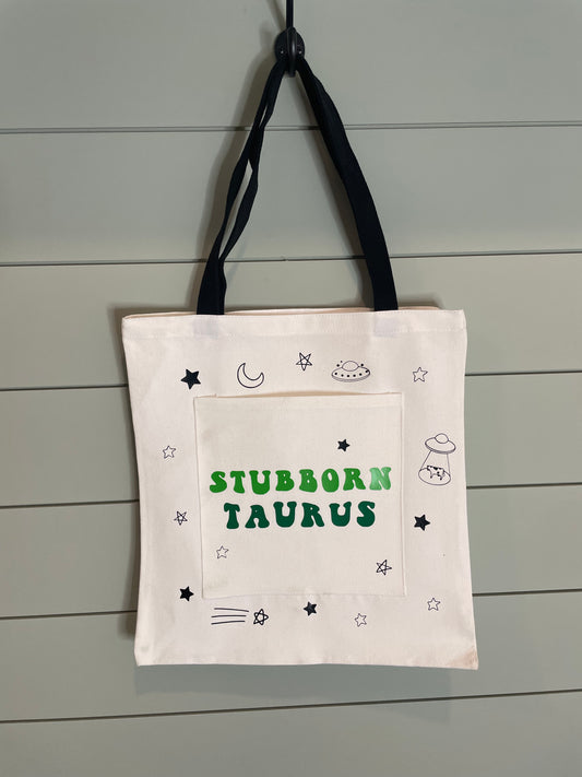 Stubborn Taurus Tote Bag